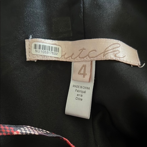 NWOT Hutch From Anthropologie Red Plaid Bow Jumpsuit - Size 4 - Picture 9 of 9